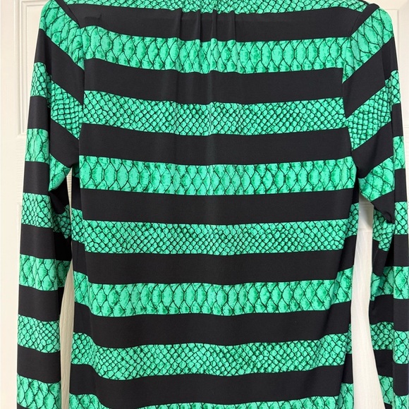 MICHAEL Michael Kors Women’s Green and Black Python Print V-Neck Dress Size S - Picture 5 of 14